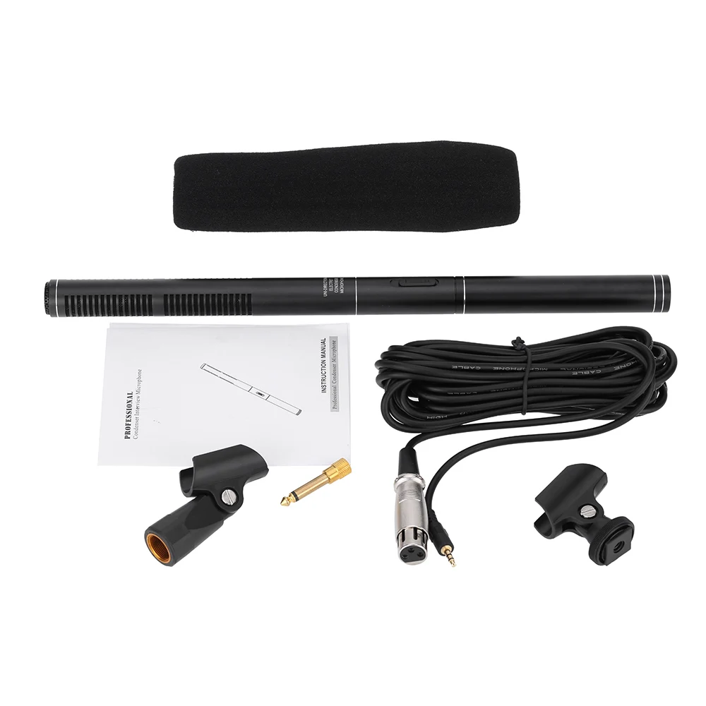 Super Uni-Directional Condenser MIC Microphone for Interview 