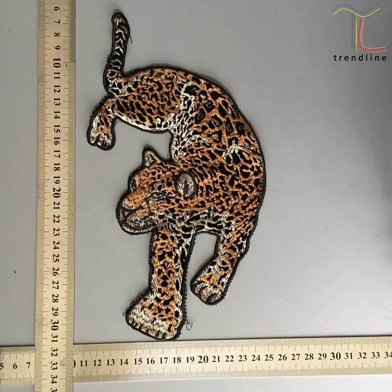 Leopard Embroidery Cloth Stickers Animal Embroidery - Temu