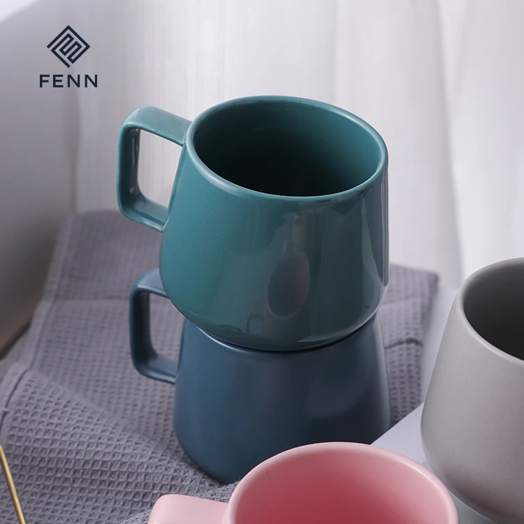 FENN wholesale ceramic mug custom drinkware restaurant cafe used 200ml pottery mug porcelain coffee mugs korean cups as for gift