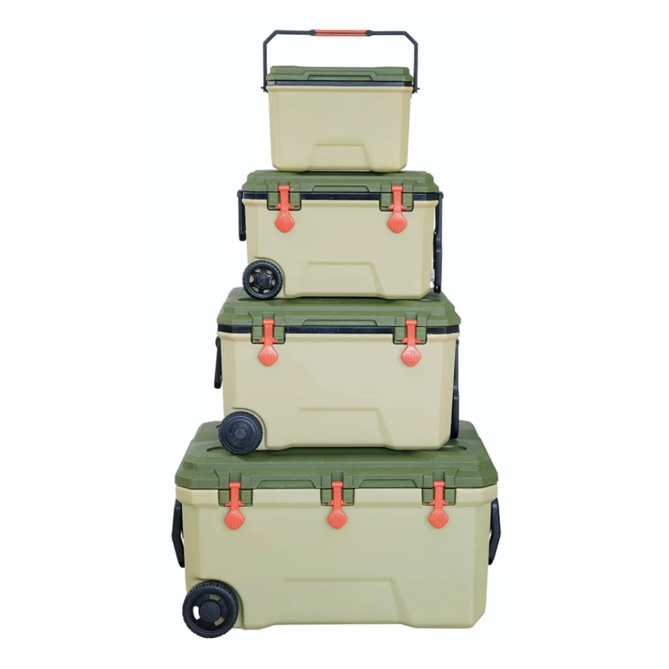 Direct Sales 4 in 1 Cooler Combos 16L to 145L Storage Food Cooler Box Ice Chest Cooler Sets with Wheels
