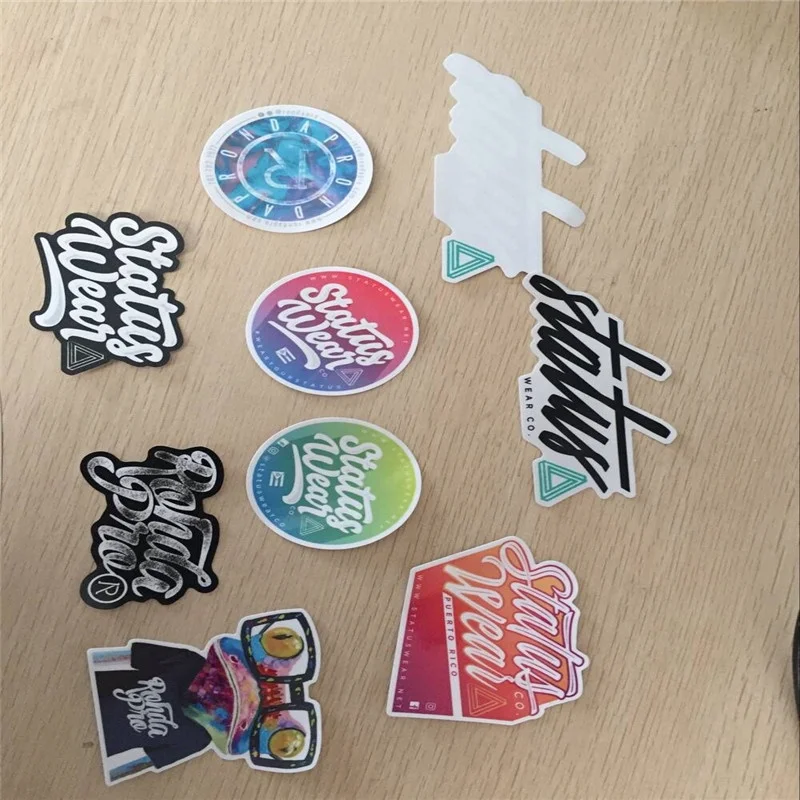 customized promotional waterproof Die cut vinyl stickers
