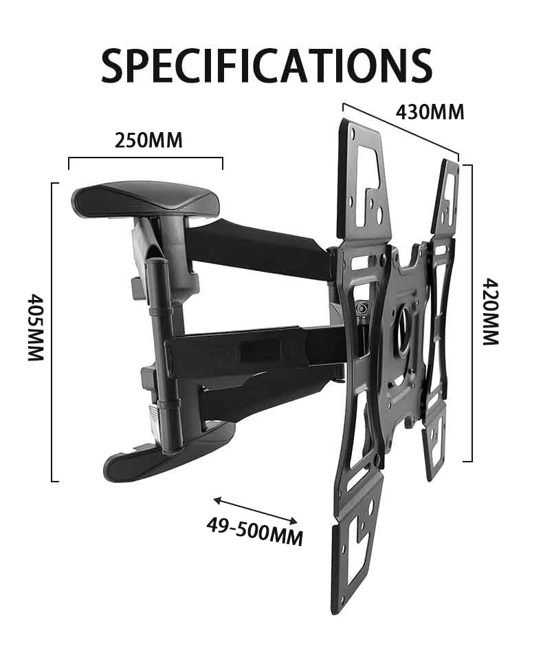 High Quality Swivel Tv Bracket Suitable For 4075 Inches Lcd Adjustable