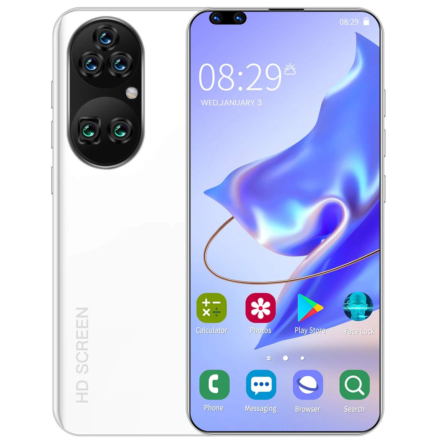 2021 Новый P60 Pro 7,8 полноэкранный Deca Core мобильный телефон 16 ГБ + 512 Гб двойная карта Глобальный Telefones Celulares смартфон