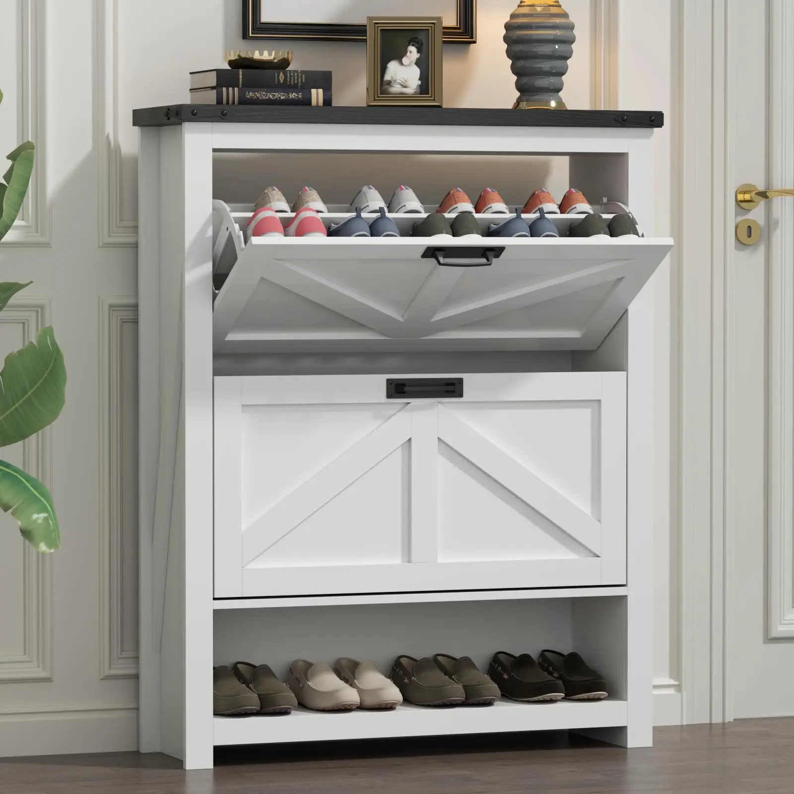 Large Shoe Cabinet Rack Cupboard Modern Shoe Storage Organizer Cabinet Entryway With Doors Buy 1663