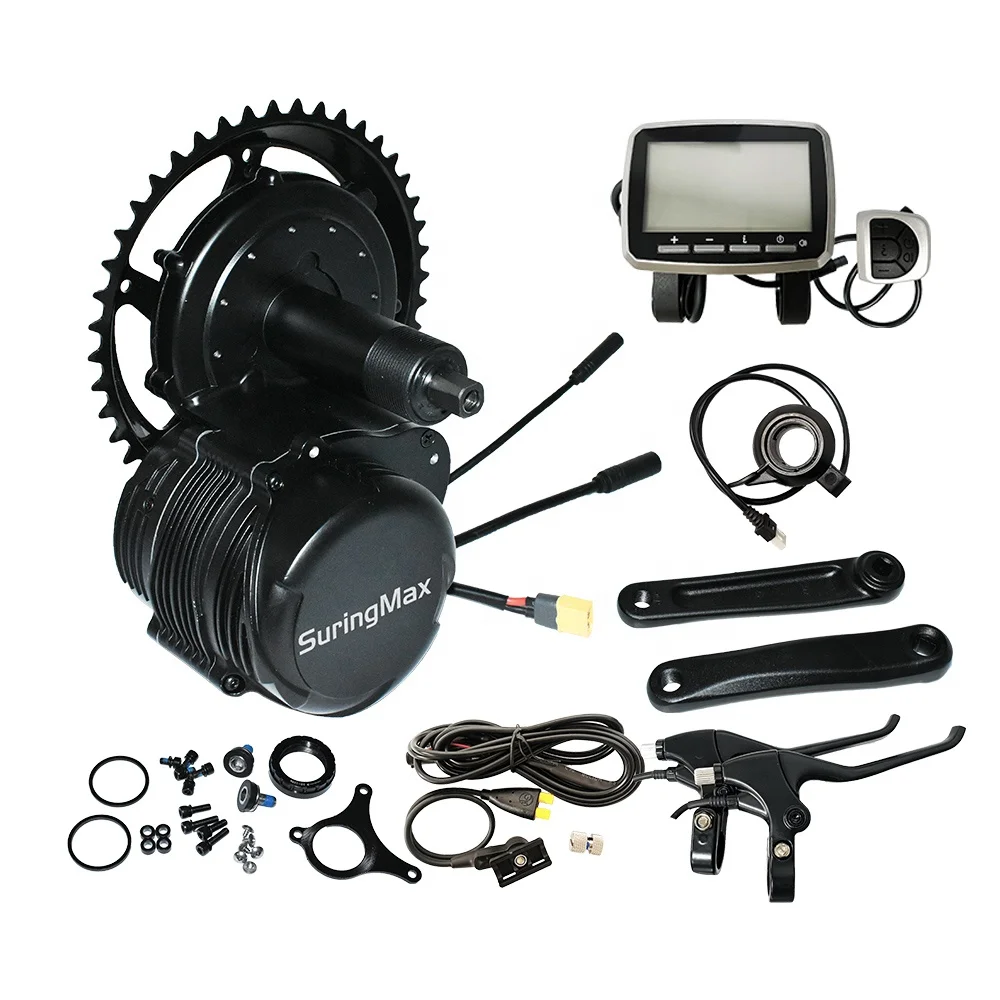 Cheap Mid Drive Electric Bicycle Kit High Torque 500w 750w 48v Waterproof  Tsdz8 Mid Drive Motor E Bike Kit