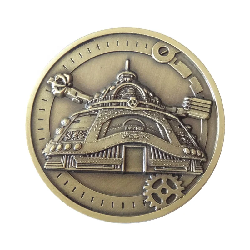 Factory Make Your Own Design Custom High Quality Metal Funny 3d Antique Coins Old Coin