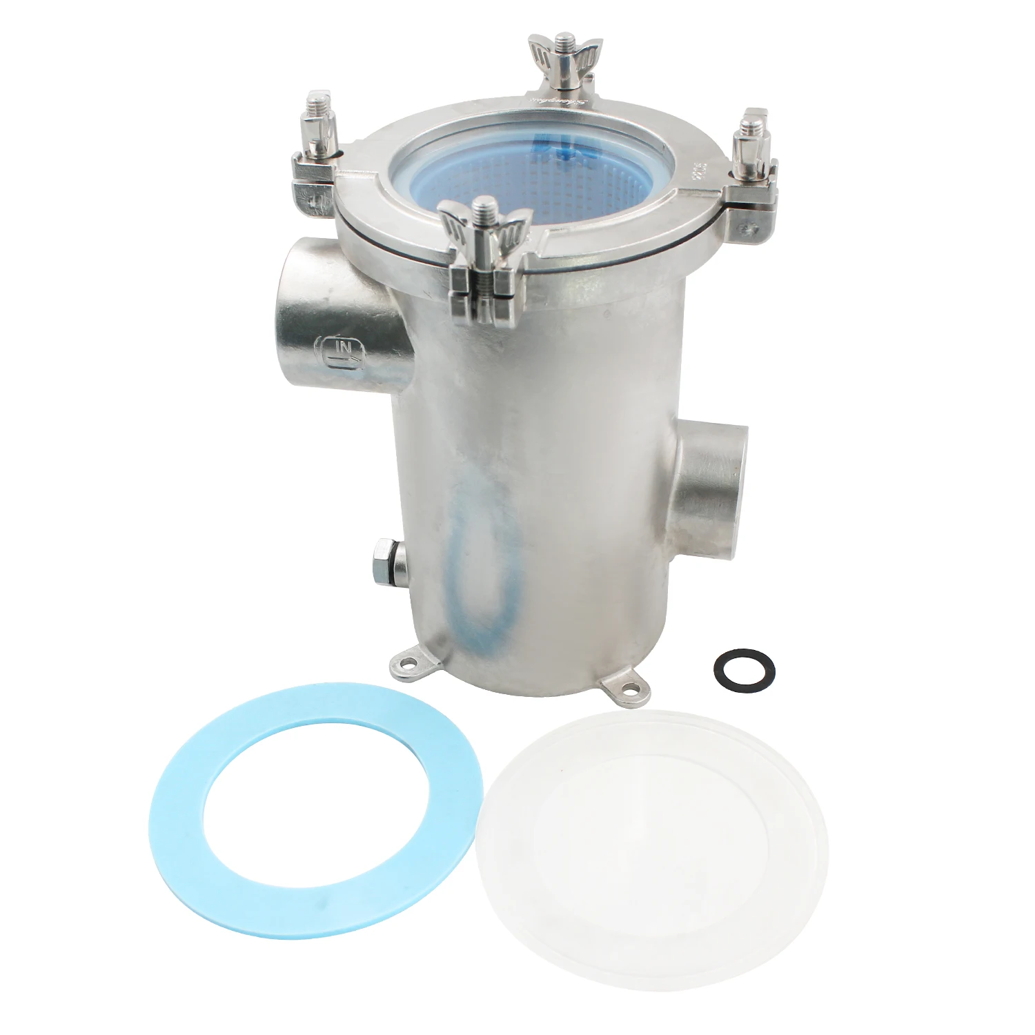 Filtro de Entrada de Água Bruta em Aço Inoxidável 2205 Acessórios Náuticos para Água do Mar e Barco