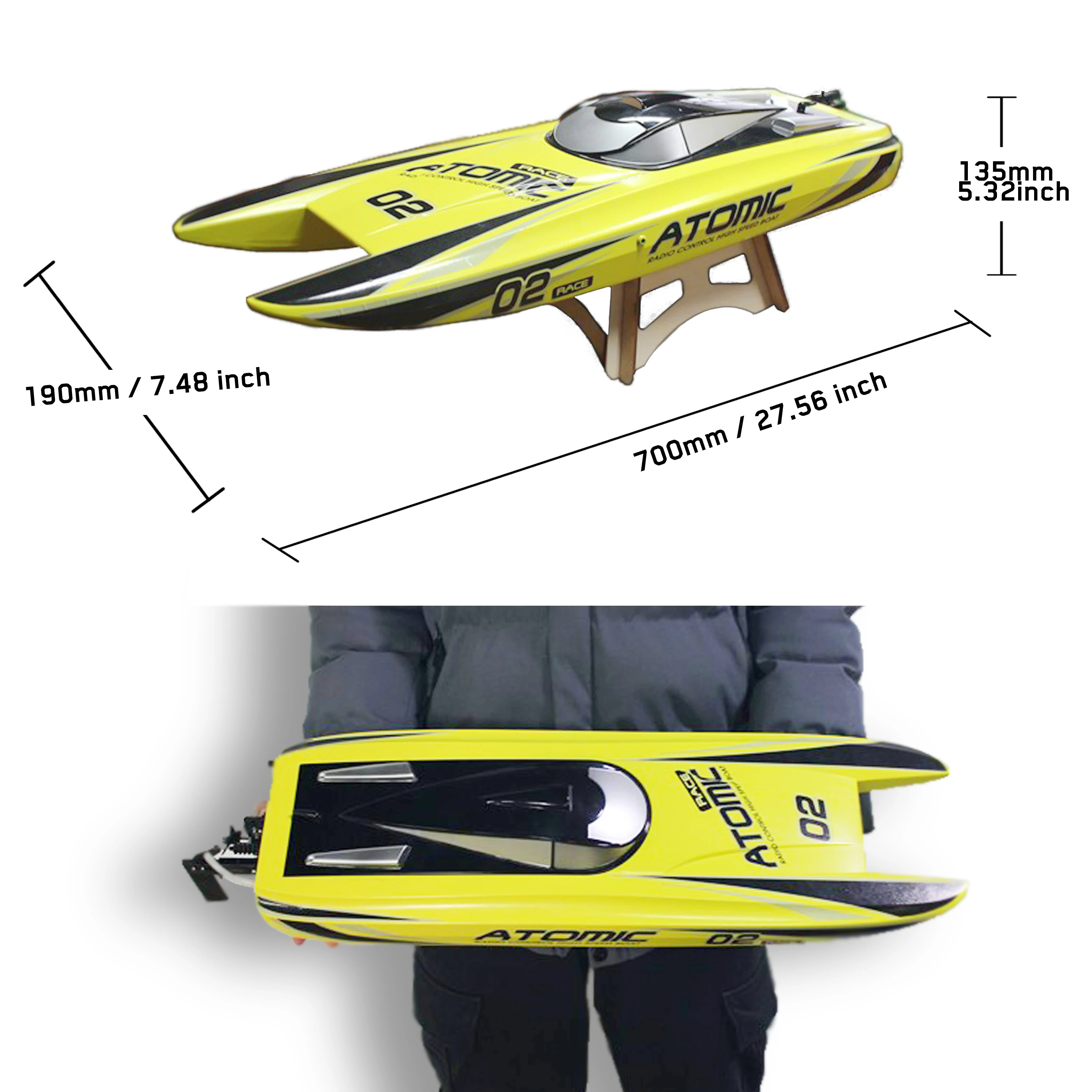 Trade Price Atomic RC Sailboat - Improved Waterproof Tech