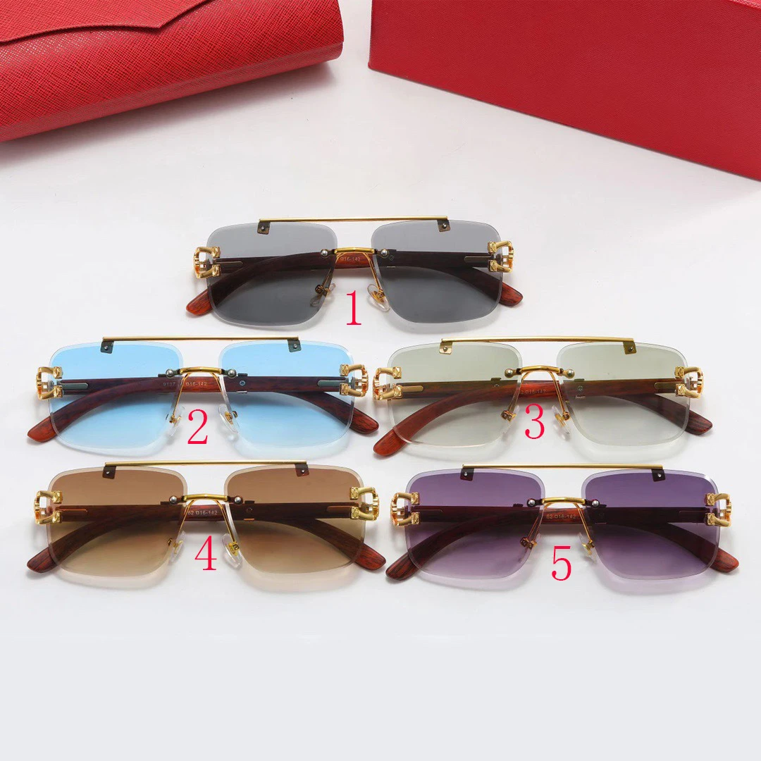 Frameless Sunglasses Men Women Fashion Rimless Luxury Brand Sun Glasses