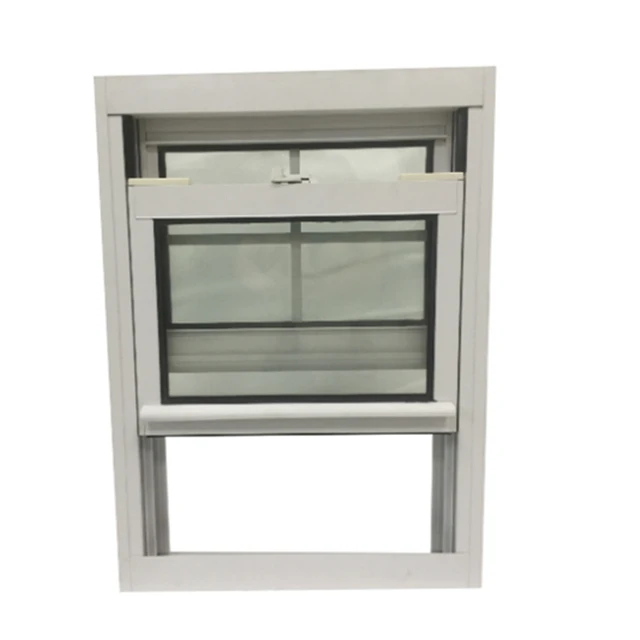 America Style PVC Vertical Lifting Sash windows Double Hung windows