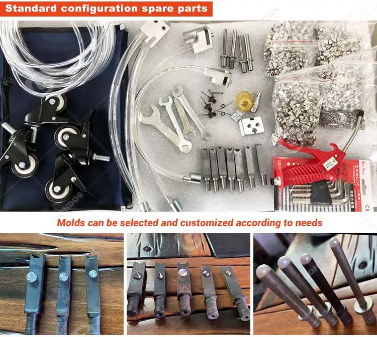 Fabric Automatic Pearl Bead Punching Nail Riveting Sewing Attach Fix Setting Machine for Tool and Clothes