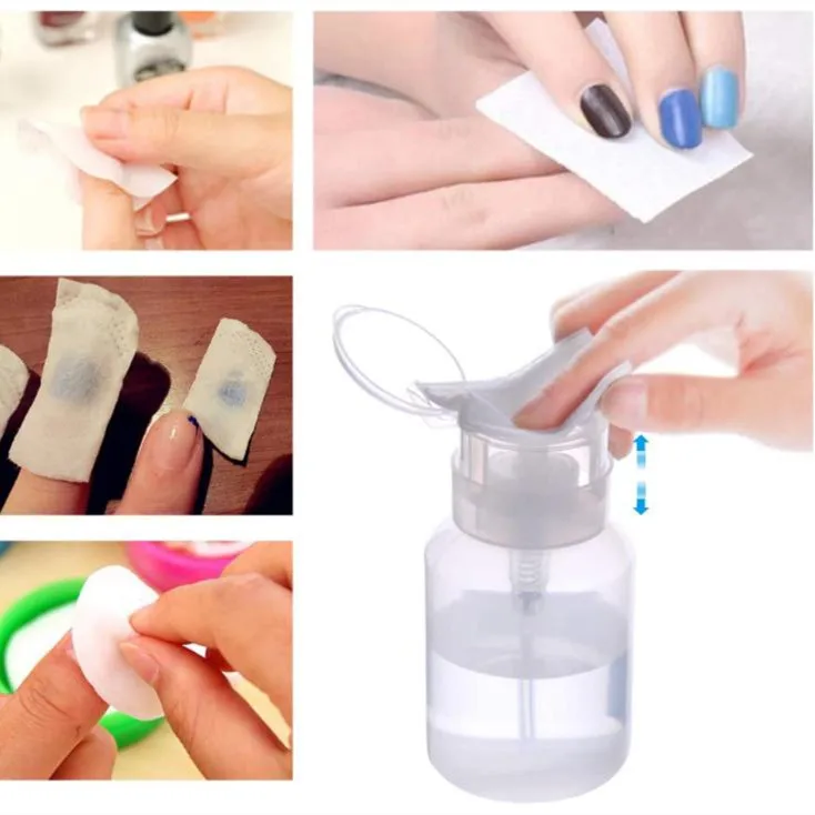 Flacon Pompe Rechargeable 200 Ml Transparent - Pour Dissolvant, Tonique, Eau Micellaire - Voyage