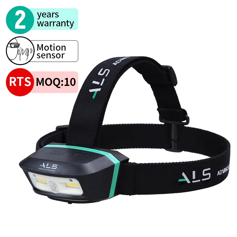 ALS 250lm Detachable Rechargeable Light Outdoor Motion Sensor Light LED Headlamp Waterproof Magnetic Work Light Headlight