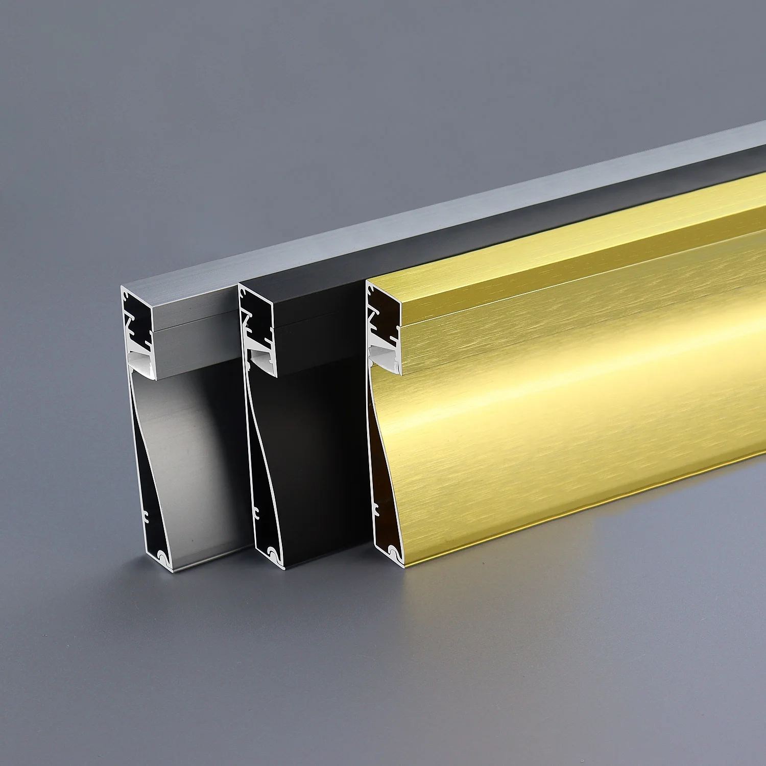 Baseboard Wall Flooring LED Skirting Board Aluminum Led Baseboard Lighting Skirting Aluminium Profile