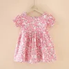 White peach blossom dress