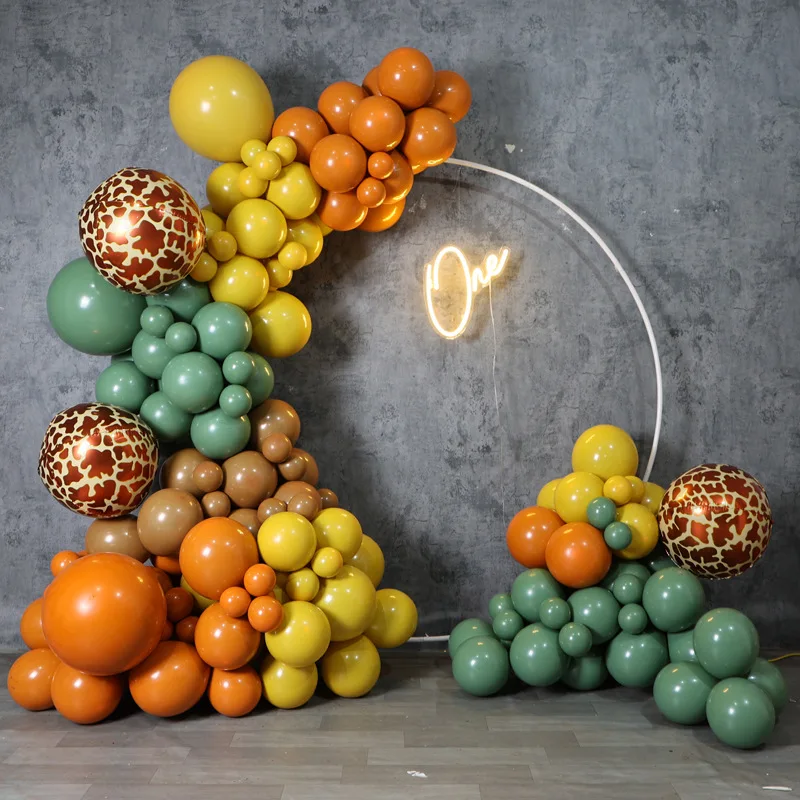 SUNRISE Animal Style Latex Balloon Arch Garland Kit for Birthday Party Decor