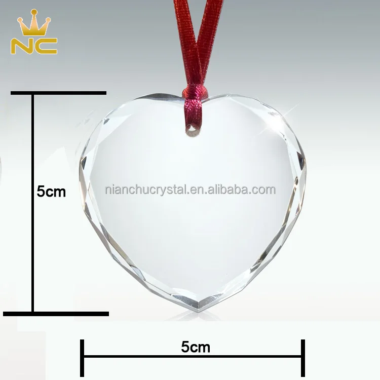 Laced 1st Holy Communion Glass Gift Heart Memorial Crystal Ornaments