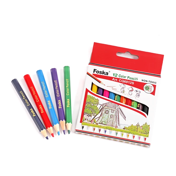 Профессиональный деревянный цветной набор карандашей Foska