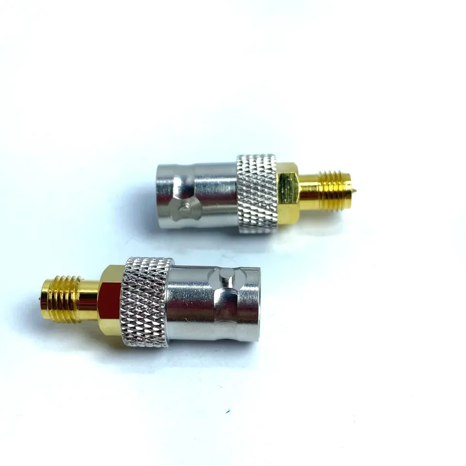 Factory supply Reverse polarity sma female jack to  bnc female jack copper brass straight rf coax adapter supplier