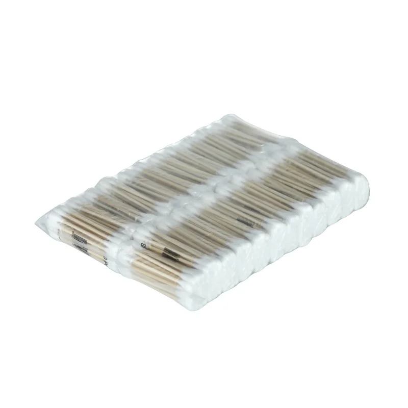 Биоразлагаемые заостренные одноразовые ватные палочки Q для чистки ушей бамбуковые Бамбуковая тату губная