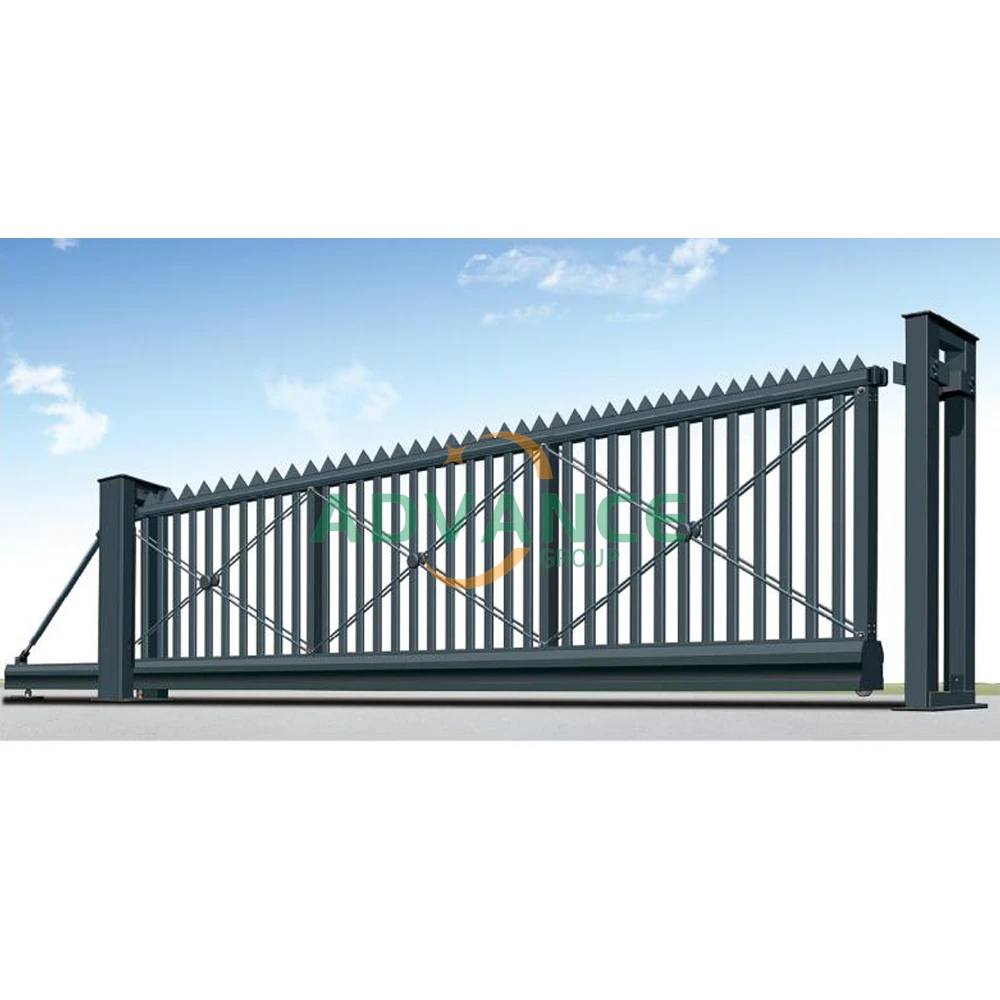 Powder Coating Aluminum Sliding Bottom Roller Cantilever Gate
