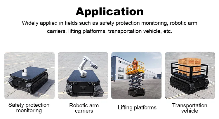 600kg Carrying Robot  Remote Controlled Crawler Robot to Move Heavy Equipment  Tins-12E