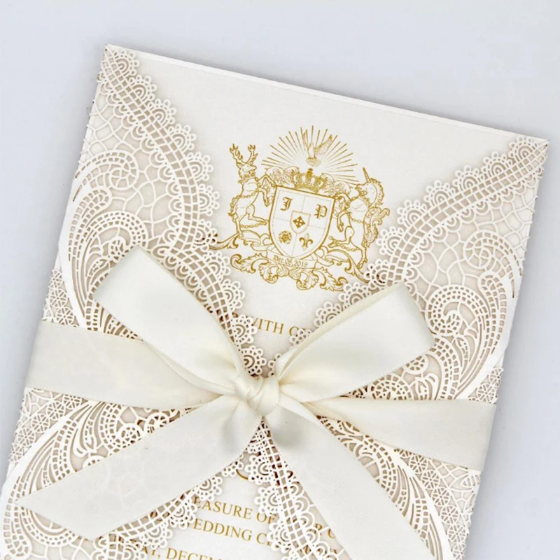 Custom Luxury Paper Invitation Card With Envelope Seal Finish Greeting Cards Invitation for Wedding supplier