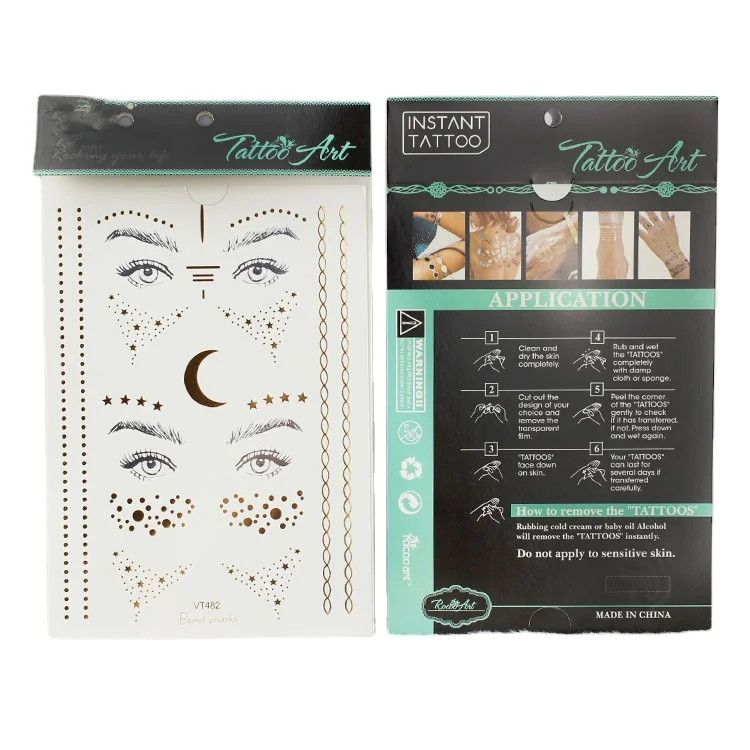 Горячая продажа 2022 тату фабричная наклейка на лицо тату переводная вода поддельная временная татуировка