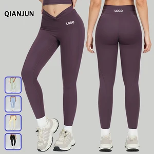 High Quality Breathable Plus Gym Workout Activewear High Waist Yoga Leggings Solid Seamless Four-Way Stretch Sports Pants Active