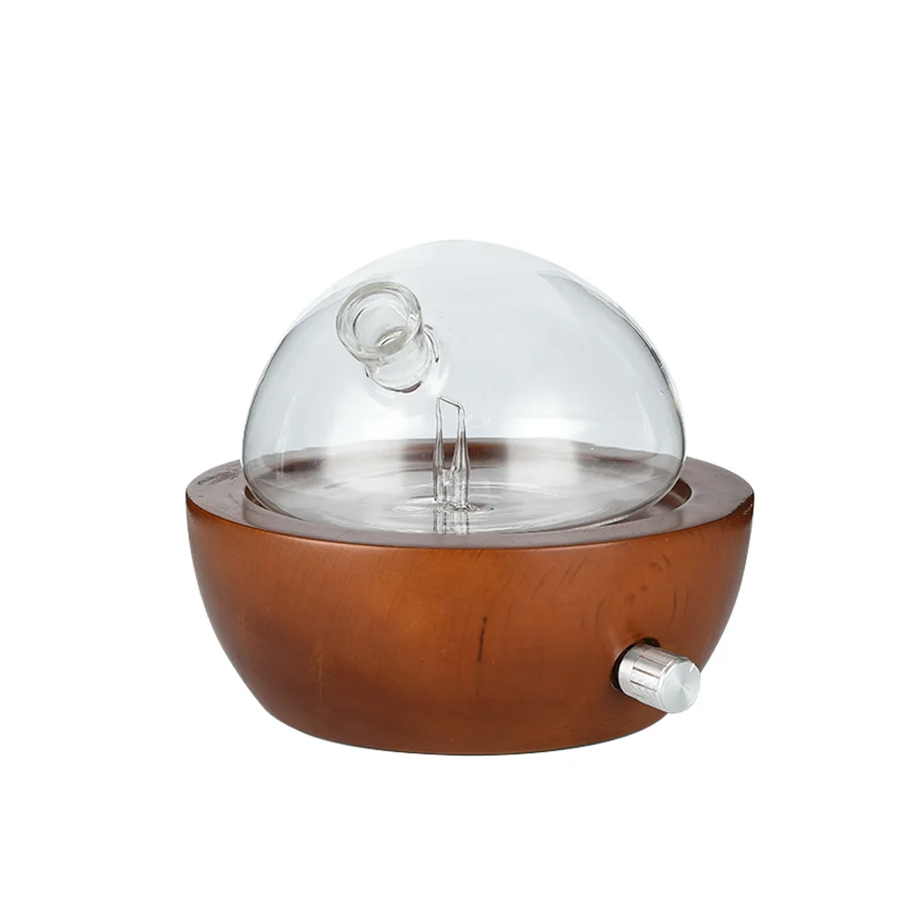 New Aromatherapy 150ml Essential Oil Nebulizer Wood and Glass Waterless Scent Diffuser
