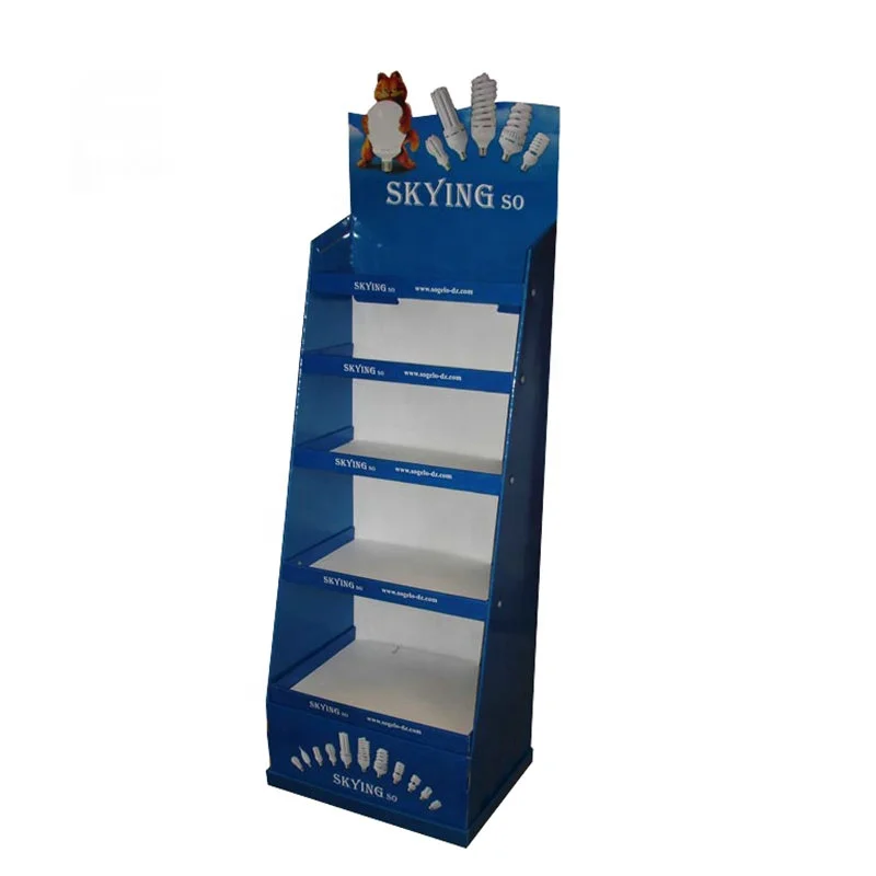 OEM Custom POP Retail Promotion Paper Display Stand Customizable Paper Cardboard Floor Display Shelves