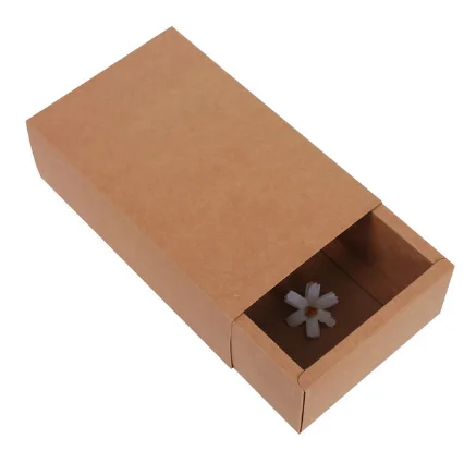 Упаковка для волос, коричневое раздвижное мыло с переработанным логотипом, печатный на заказ, картонная крафт-бумага, подарочная коробка