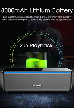 ZEALOT ワイヤレススピーカー ZealotS7ハイエンド良質ZealotワイヤレススピーカーLED防水Bluetooth