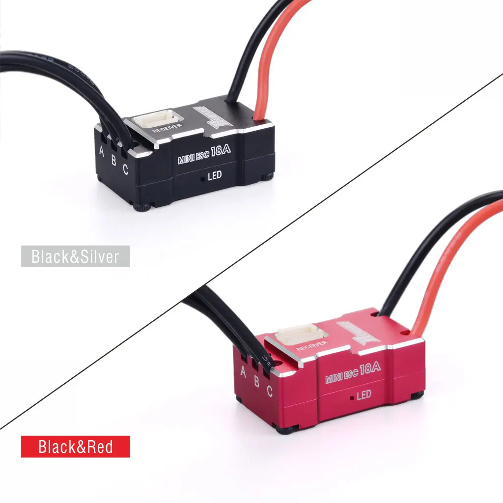 18A Brushless ESC Speed Controller – Mini PCB For WLtoys RC Cars, Replacement Electric Speed Control With Low Voltage Protection - View #3