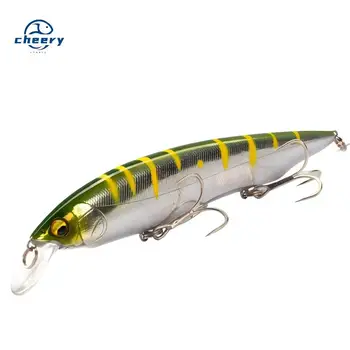 Lure for Pike Bass-Long Casts Floating Sinking Minnow Jerkbait Twitch-and-Pause Action Stainless Steel 160mm Dual-Water-Layer – Minnow – view 2
