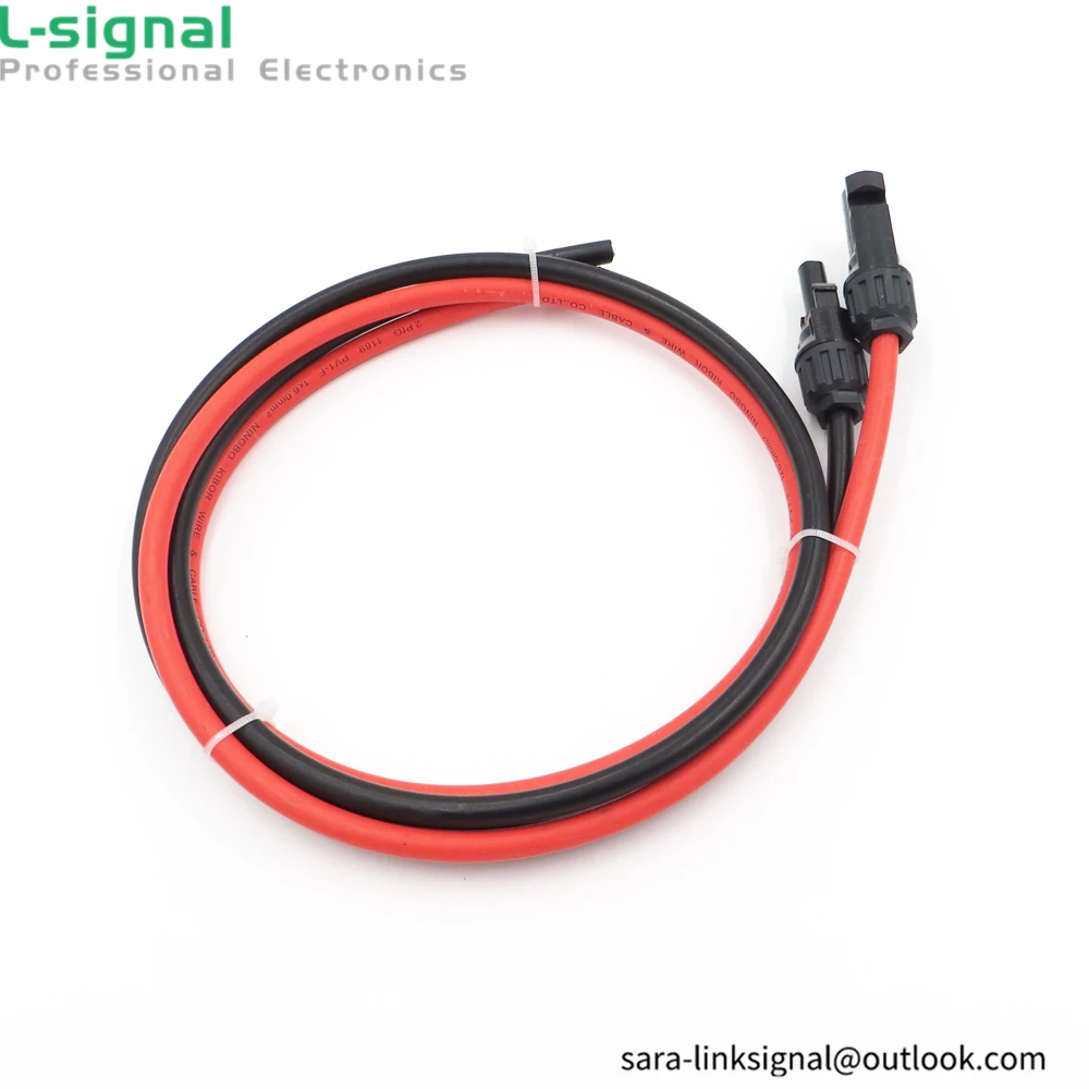 Free Shipping Solar Cable Extension 6/4/2.5 mm2 10/12/14 AWG with