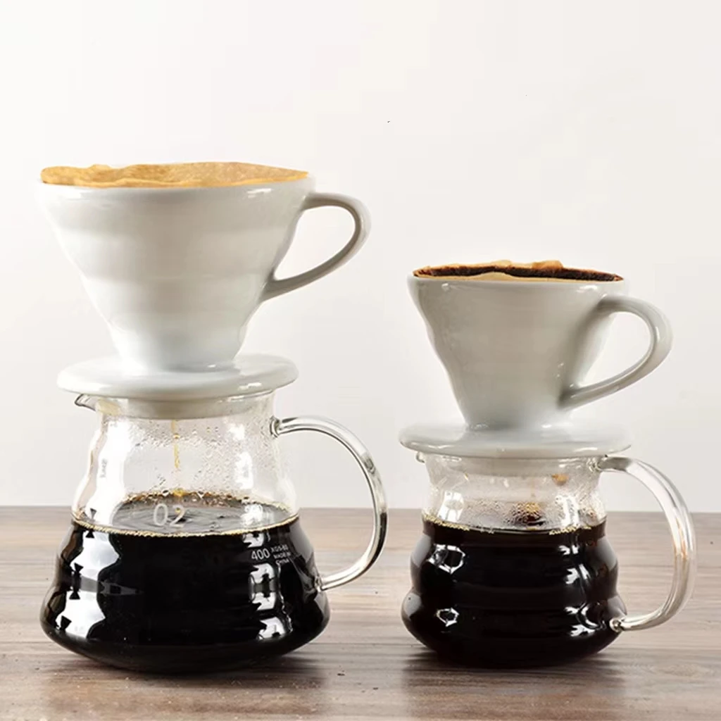 Hot Sale V60 Ceramic Coffee Dripper Set 