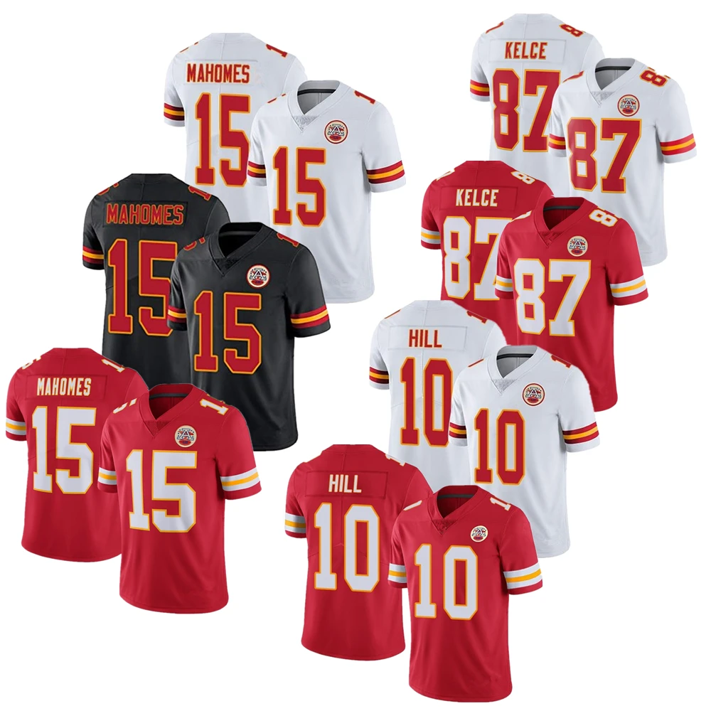 Mens' Kansas Jerseys 15 Patrick Mahomes 9 Juju Smith-schuster 87 Kelce ...