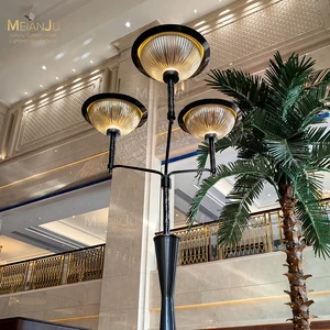 Extra-Tall Standing Stainless Steel Floor Lamp Bespoke Modern Postmodern Design for Hotel Club Villa Lobby Decor