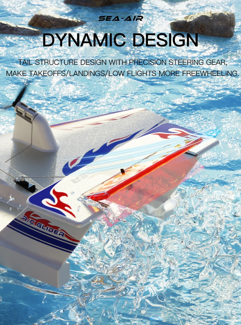 HOSHI KFPLAN KF701 2.4G Remote Control RC Airplane Amphibious Radio Control Glider Fixed Wing EPP Material Outdoor Toys for Kids