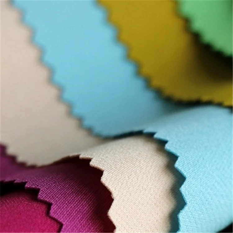 Оптовая продажа, 97% полиэстер, 3% спандекс, четырехсторонняя эластичная саржевая двухслойная ткань для одежды