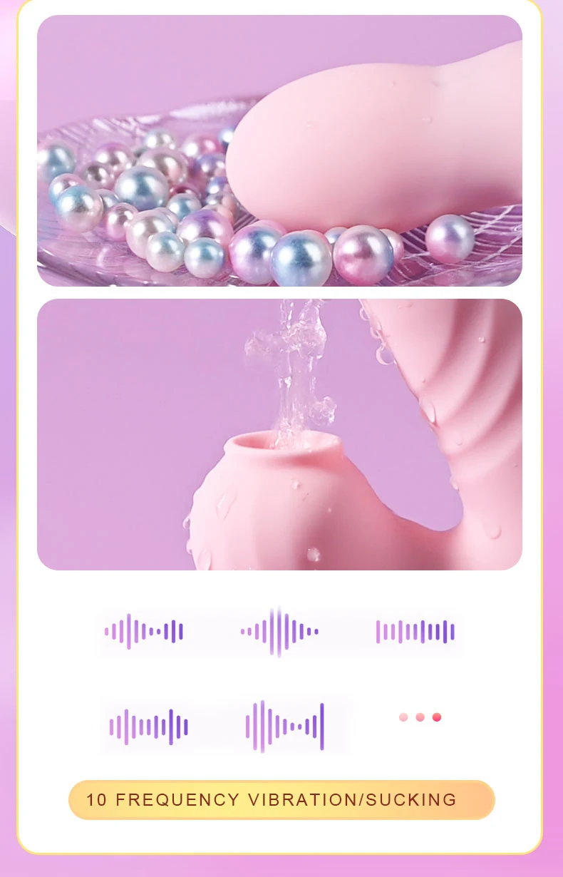 Close-up of silicone clitoral suction head design
