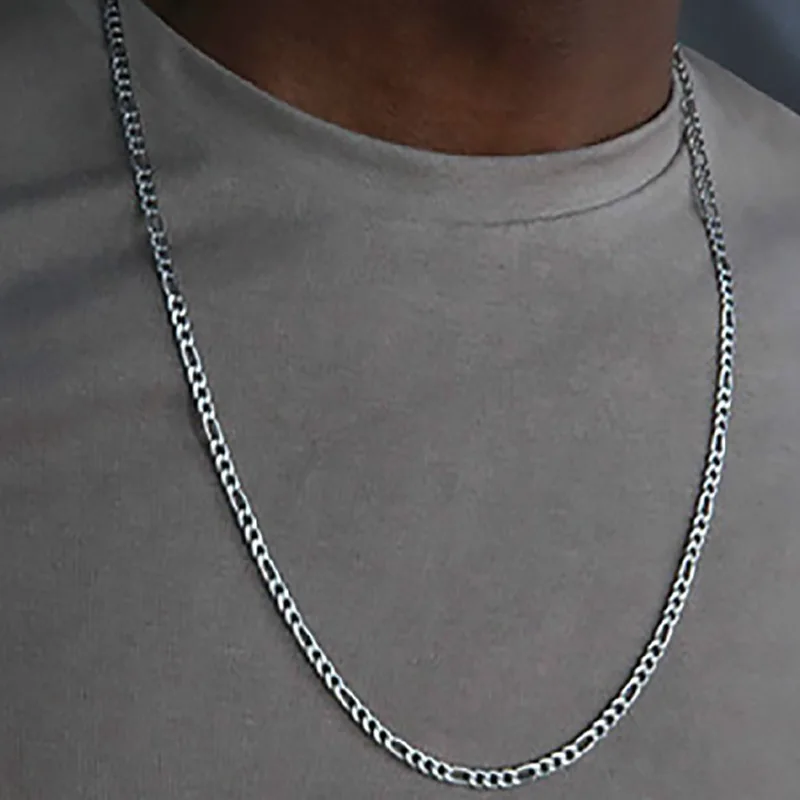 21 Classic Chain Men Necklace 45cm 50cm 55cm 60cm 66cm Alloy Cuban Chain Necklace For Men Women Jewelry Buy Necklace Chain Necklace Necklace Men Product On Alibaba Com