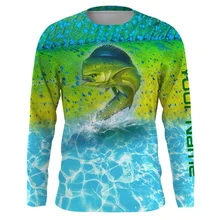 New Design Polyester Performance UPF Long Sleeve Quick Dry Sublimation Print Custom Mens Fishing Shirts