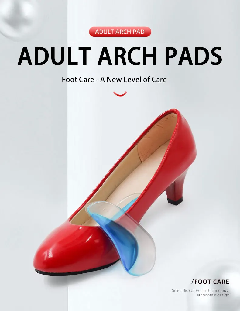 Flat Foot Arch Support Insoles Orthotic Half Pads