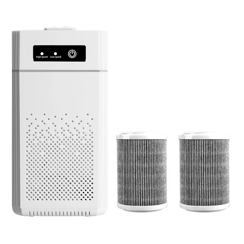 2-in-1 USB Air Purifier Night Light Compact Ionizer with Adjustable Wind Speed No Filter Portable Air Freshener for Home Travel 7