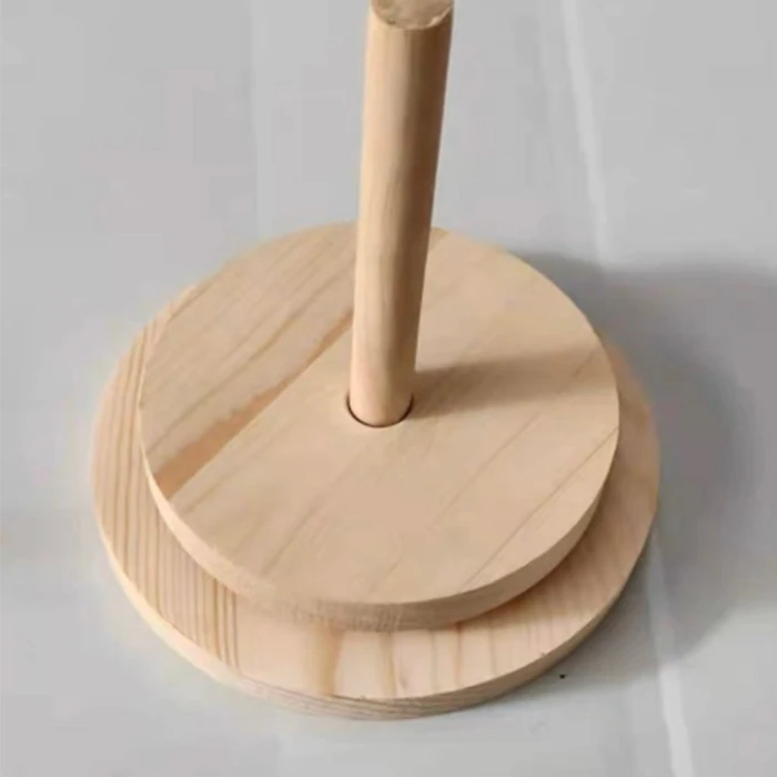 Classic Wooden Spinning Yarn And Thread Holder,Wood Yarn Holder With