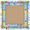 Non-slip Noise Reduction Shock Absorbent Blue Multicolor Rattan