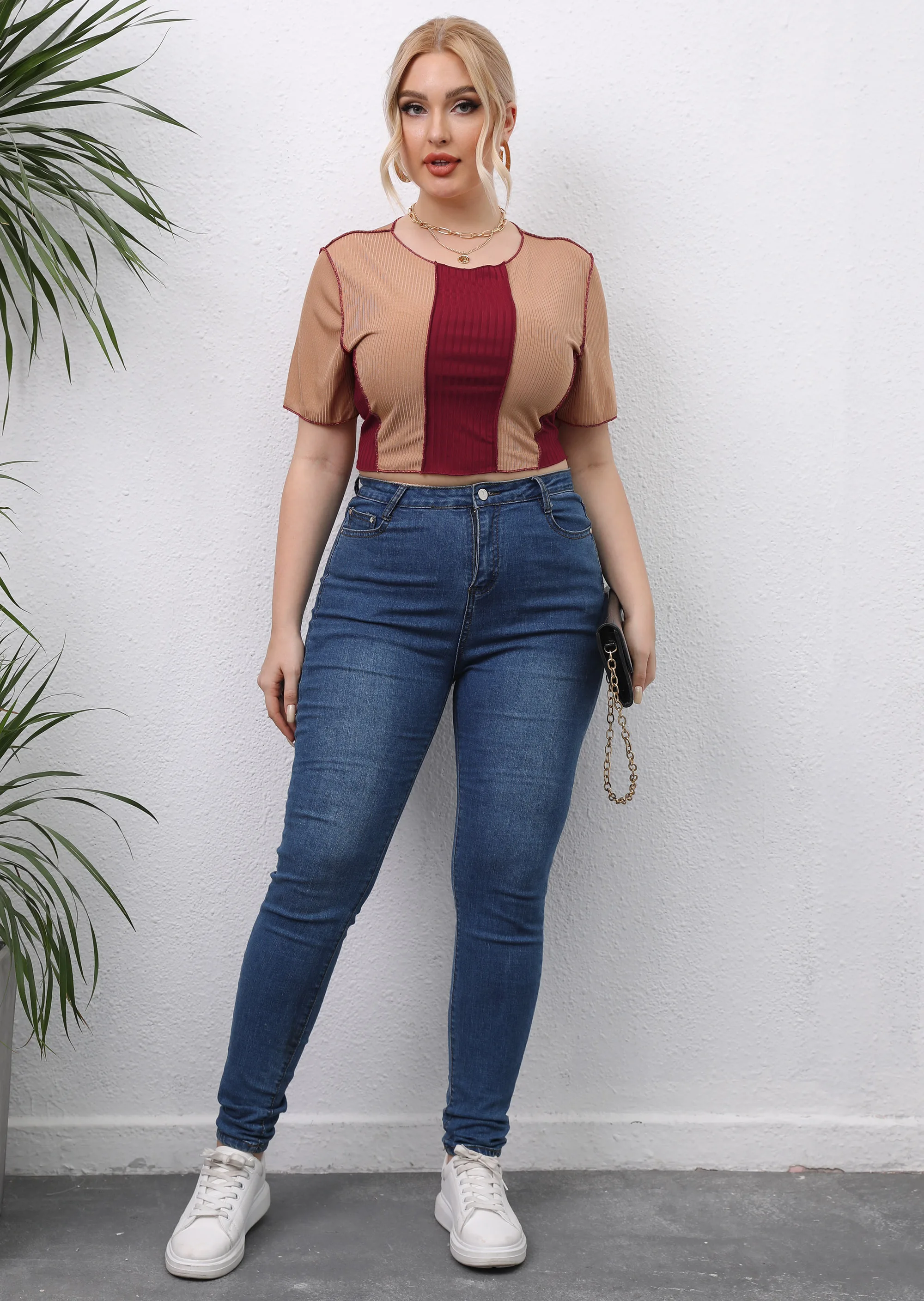 Shop Women's Color Block Tops - Casual & Stylish T Shirts