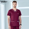 Men's wine red short sleeve
